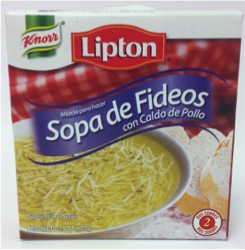 Sopas de Fideos Caldo de Pollo